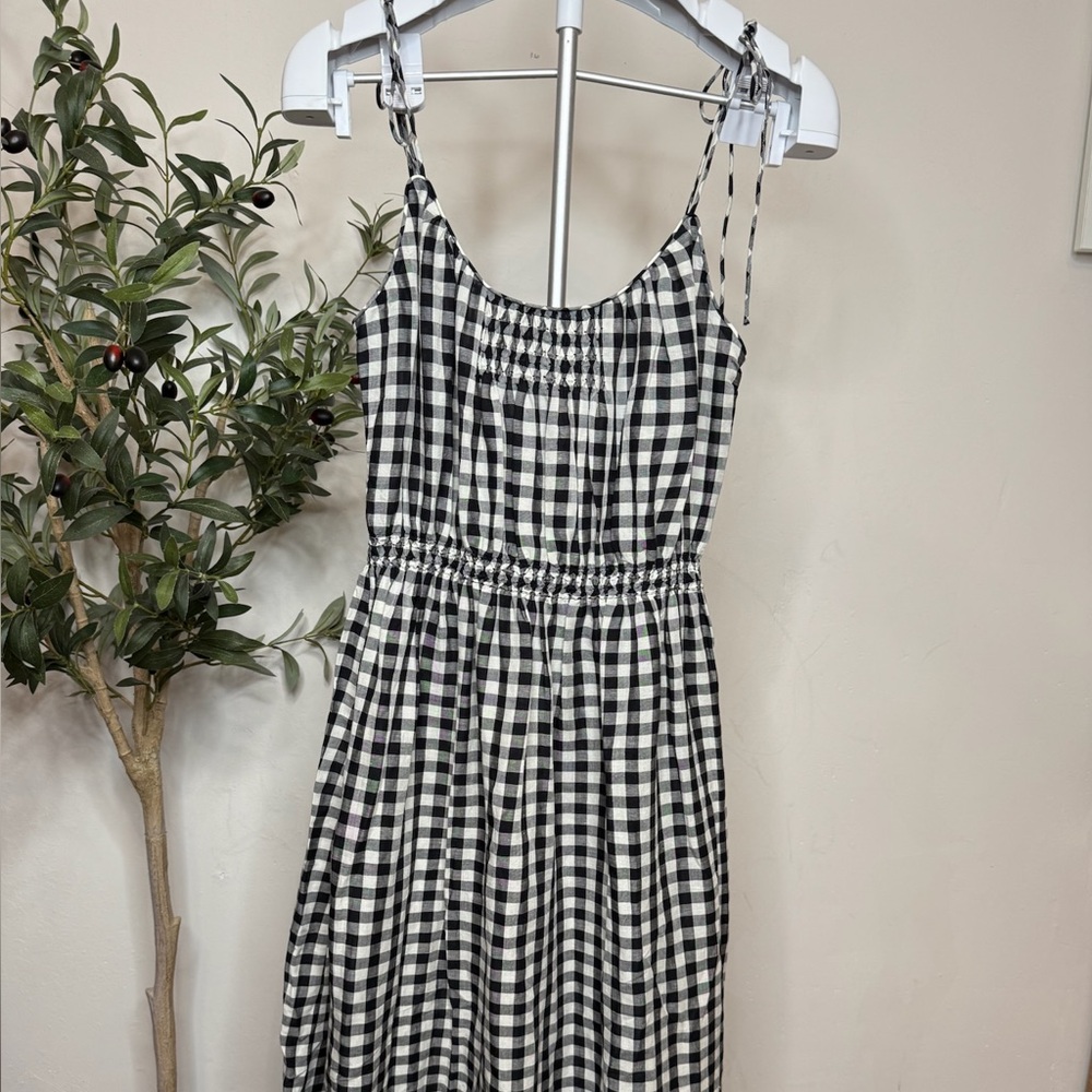Doen Black and White Gingham Maxi Dress - Picture 2 of 6